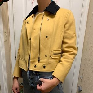 A fitted professional yet flirty jacket